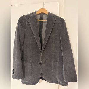 Ermenegildo Zegna Charcoal Corduroy Blazer